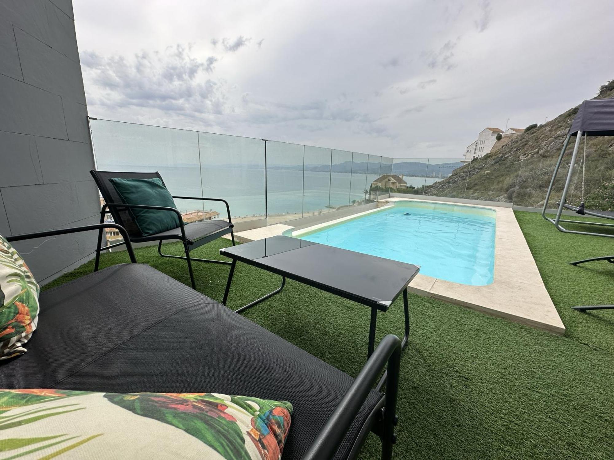 Beautiful Villa Spectacular Sea View 10 People Max Faro de Cullera Eksteriør bilde